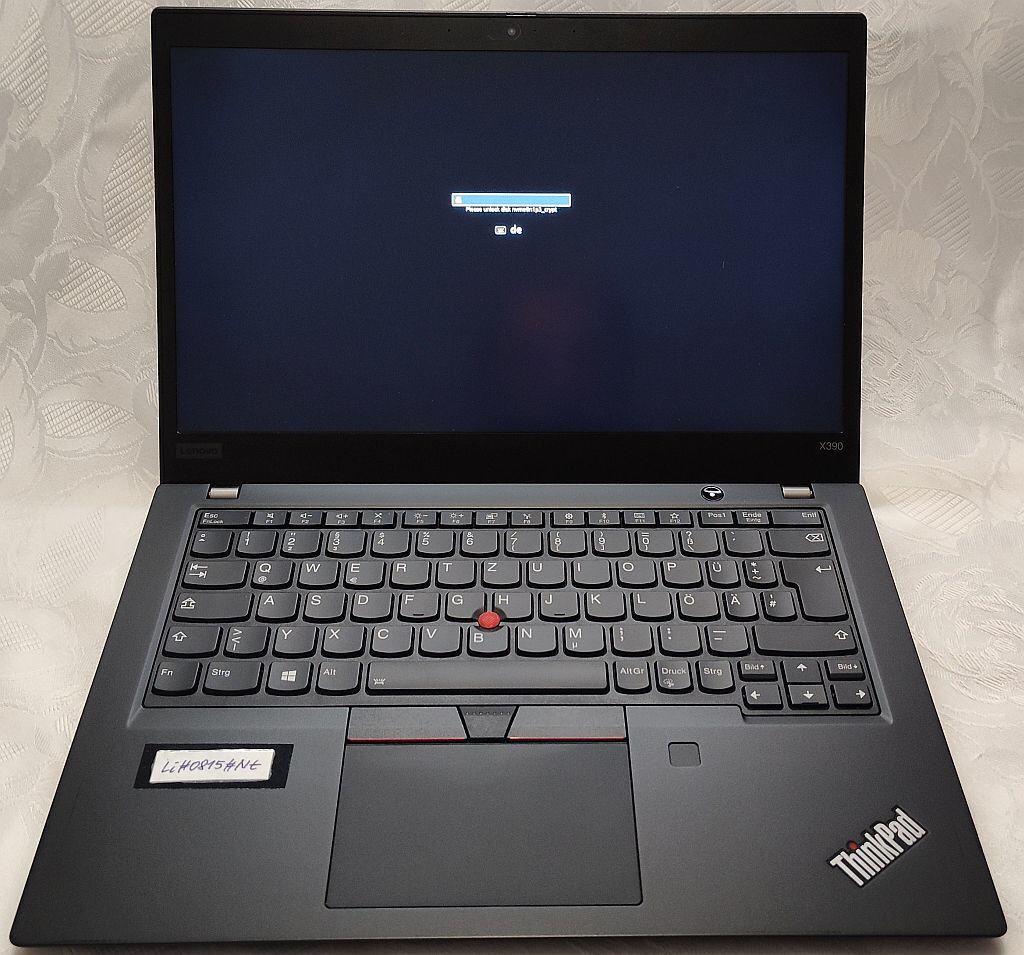 mit verschlüsselter Festplatte